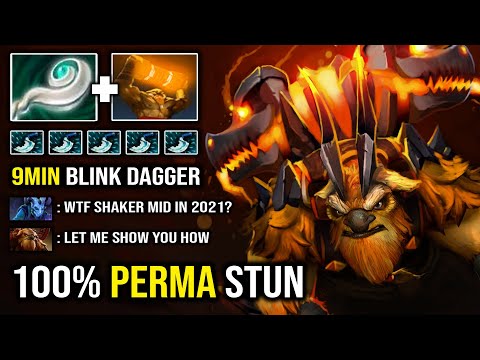 EARTHSHAKER MID IS BACK 9Min Blink Dagger Crazy Perma Stun with Eul's Scepter Deleted Riki 9K DotA 2
