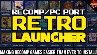 Retro Launcher - Recomp Easy All-In-One Frontend  Guide 2026 #retrolauncher #recomp #frontend 