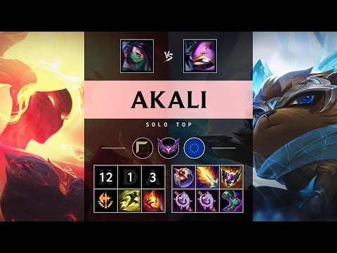 Akali Top vs Kennen - EUW Master Patch 25.S1.3
