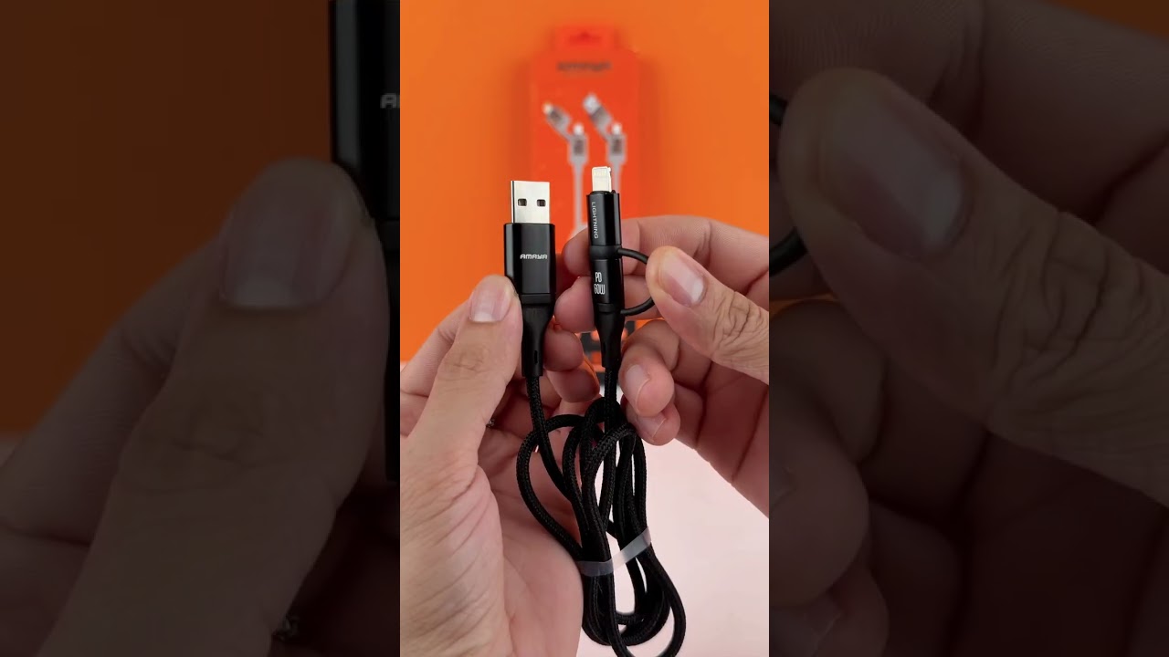 Дата кабель Amaya ACD-390 4in1 Type-C to Lightning/Type-C to USB 240W (1m)