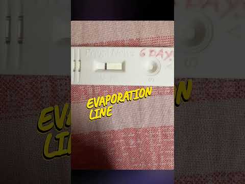 Evaporation line #pregnancytestkit #shortvideo