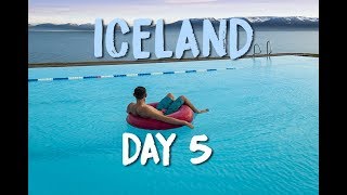 OUTDOOR POOL WITH A MOUNTAIN VIEW - ICELAND VLOG DAY 5