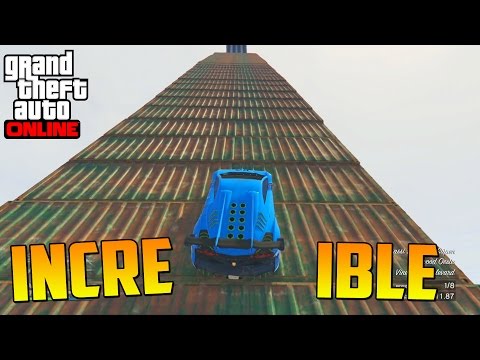 INCREIBLE! ULTRA SUPER MEGA RAMPA!! - Gameplay GTA 5 Online Funny Moments (Carrera GTA V PS4)