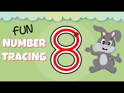 How to Write the Number 8 - Numbers for Kids