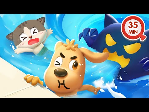 Monstruo en la Piscina 👻 35MIN deDibujos Animados 🔍Sheriff Labrador en Español