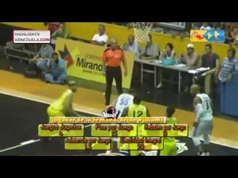 Highlights Jugador de la semana 7: Brian Williams de Marinos de Anzoátegui