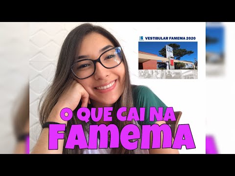 FAMEMA | TUDO SOBRE O VESTIBULAR 2020