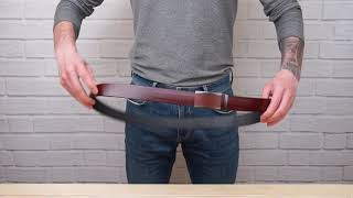 Ремінь чоловічий з коричневою вставкою на пряжці 20286 Vintage коричневий