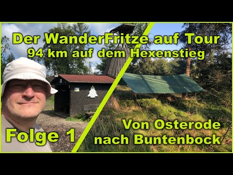 Harzer Hexenstieg #1 | Die ersten 15 km | Lagerbau & Lecker kochen | Harz 2021