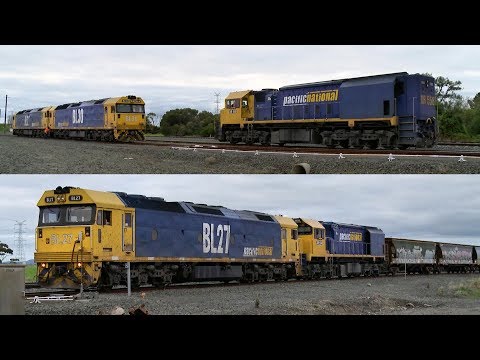 7737V Grain Train Diesel Locomotive Swap - PoathTV Australian Railways