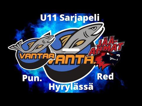 20.3.2022 KiVa Pun. VS Jääahmat Red U11 Sarjapeli Hyrylässä.