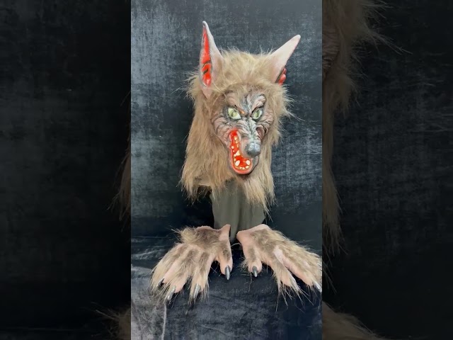 Vídeo relacionado con Gihioue Máscara de lobo para adultos, máscara de lobo realista, espeluznante animal de Halloween, máscara de terror espeluznante, máscara de animales, carnaval, mascarada, máscara para Halloween
