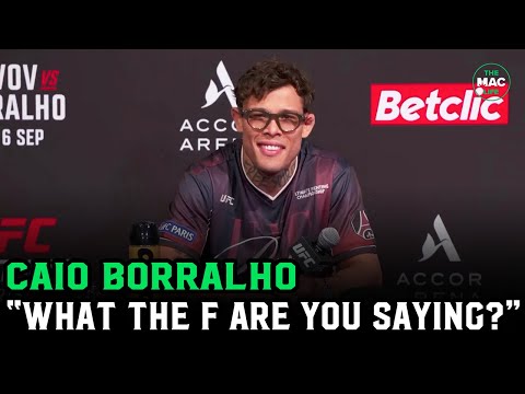 Caio Borralho to French reporter: “What the f*** are you saying bro?”
