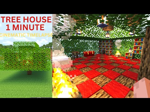 EPIC TREE HOUSE BUILD 🌳 |MINECRAFT TIMELAPSE|