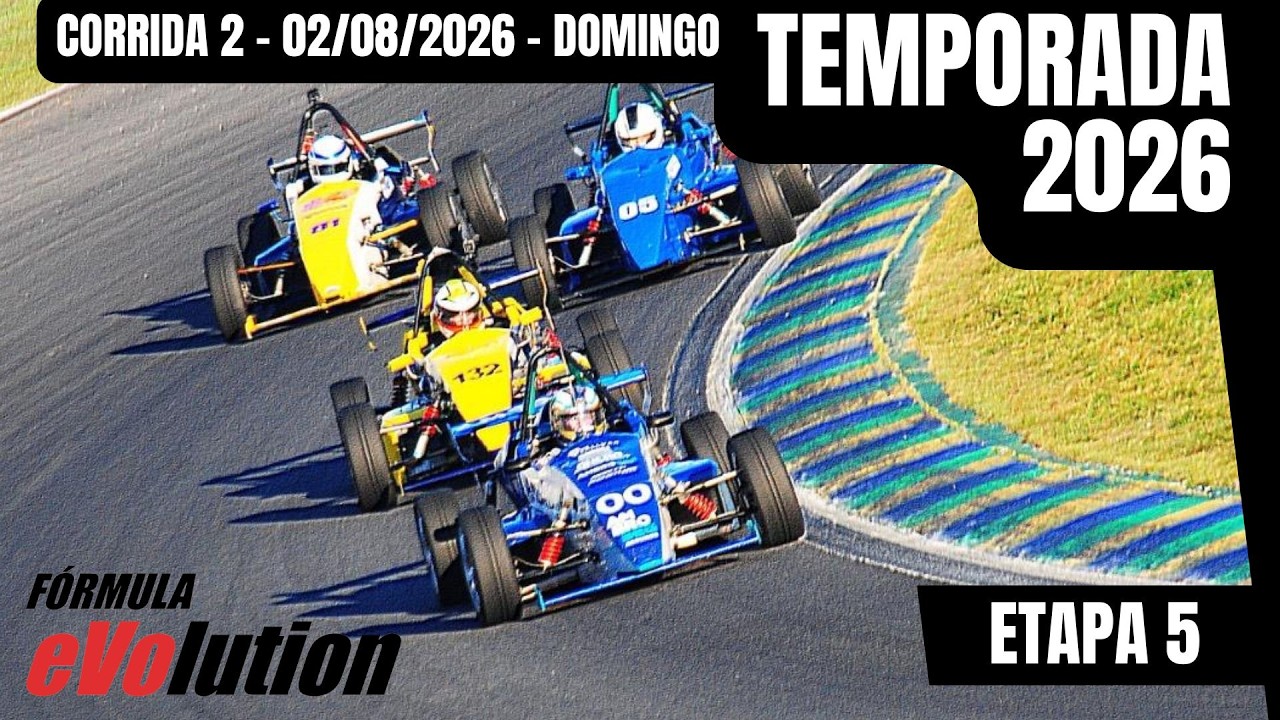 Etapa 6 - 2026 - FÓRMULA EVOLUTION - Corrida 2 - Interlagos - AO VIVO