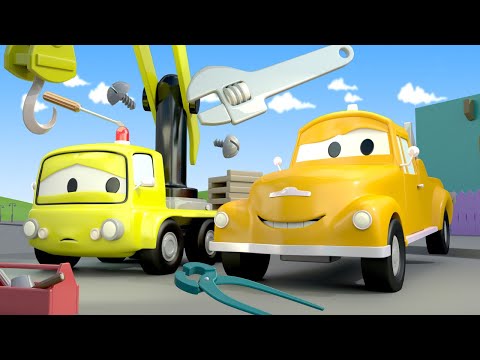 Tegljač Tom u Auto Gradu 🚗  Dizalica Charlie - Crtani sa kamionima za djecu