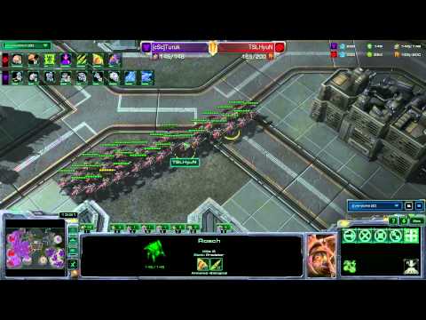 ZvT Quantic_HyuN vs cScTuruk HotS  SC2TV.ru Showmatch Game 1