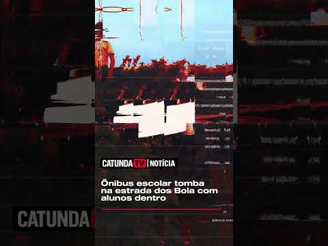 Ônibus escolar tomba na região de Ocara - Ceará