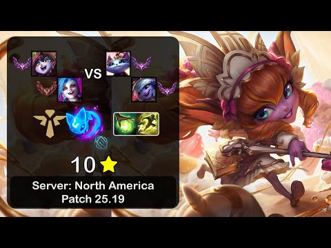 Lulu Support + Jinx vs Yuumi + Tristana - NA Master - Patch 25.19