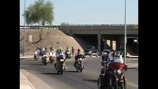 preview picture of video '2012 Run for the Wall Southern route Advance Team Arrival Marana'