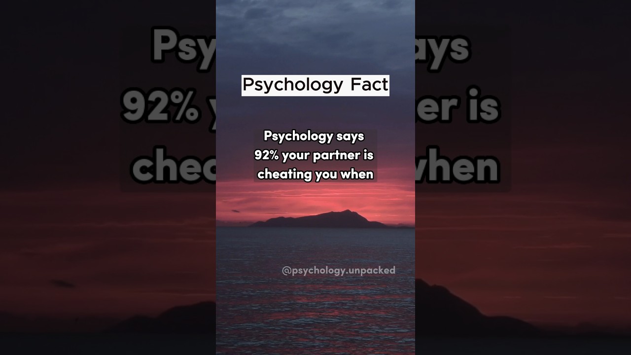 Psychology says 92% your partner is cheating when: #cheating #relationship #trust #love