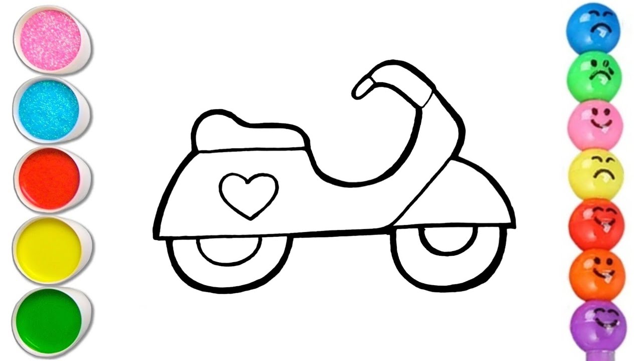 Coloring Pages Bike Print /Coloring for kids