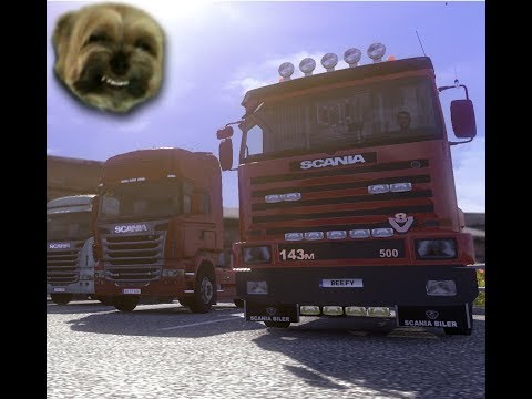 Euro Truck Simulator 2 - sheffield to roma part 1 - insanely sick windscreen wipeing