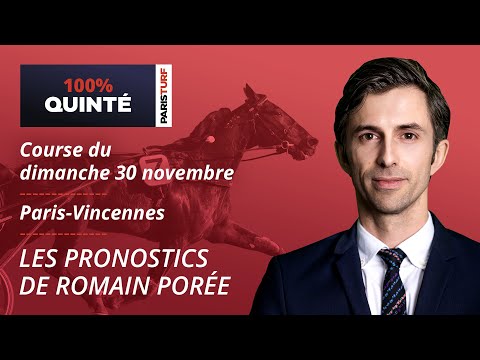 PMU Quinté Predictions - 100% Quinté for Sunday, November 30th at Paris-Vincennes