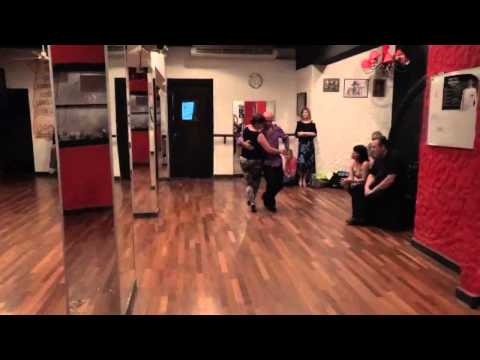 Disfrutando del canyengue! Seminario con Jorge Firpo - Protango - 2013