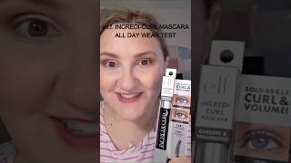 e.l.f. INCREDI-CURL MASCARA | All Day Wear Test #mascaraweartest #elf #elfincredicurlmascara