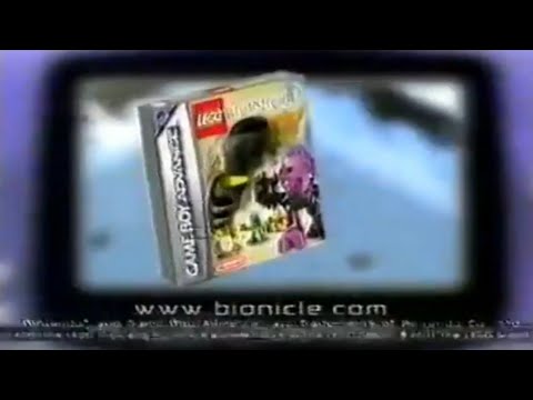 Rare UK Rahi 2001 TV Commercial (20s) - Products, Sets + GBA Video Game ! - LEGO Bionicle Toa Mata