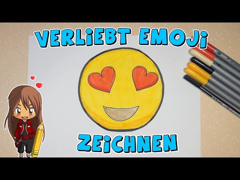 Verliebt Emoji einfach malen für Kinder | ab 4 Jahren | Malen mit Evi | deutsch