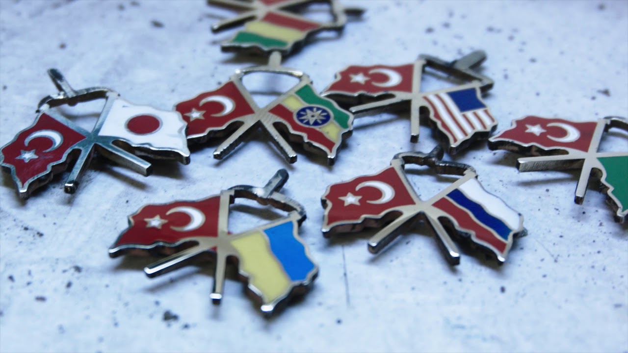 Making of a Flag Pin - Jewelry Video