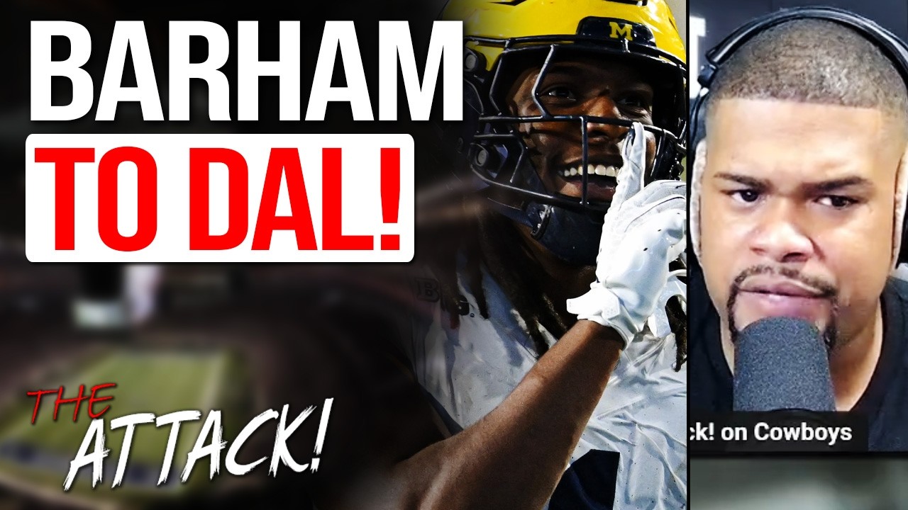 Attack! on Cowboys INSTANT REACTION to Dallas Cowboys Drafting Michigan OLB Jaishawn Barham at 92!