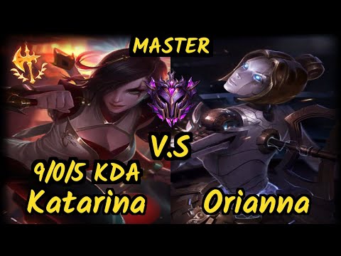 KatEvolved (KATARINA) vs ORIANNA - 9/0/5 KDA MID GAMEPLAY - NA Ranked MASTER