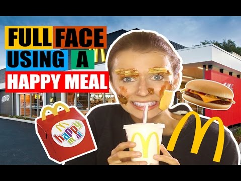 FULL FACE USING A MCDONALDS HAPPY MEAL CHALLENGE!