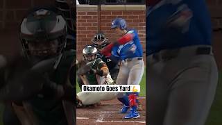 Kazuma Okamoto sends it LONG ???? #MLB #BlueJays