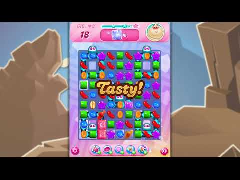 Candy Crush Saga LEVEL 619 (new version*)✔️