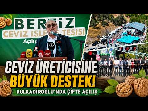 Kahramanmaraş’ta ceviz üreticisine büyük destek! Dulkadiroğlu’nda iki yeni yatırım