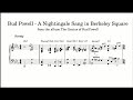 Bud Powell - A Nightingale Sang in Berkeley Square (Genius of Bud Powell 1951) - Piano Transcription