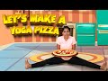 The Pizza Warm Up Fun Yoga For Kids Stretch Make Your Pizza Yoga Guppy With Rashmi Ramesh