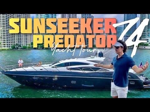 2009 SUNSEEKER 74 PREDATOR Yacht Tour // Sunseeker Predator CHARTER Cruising