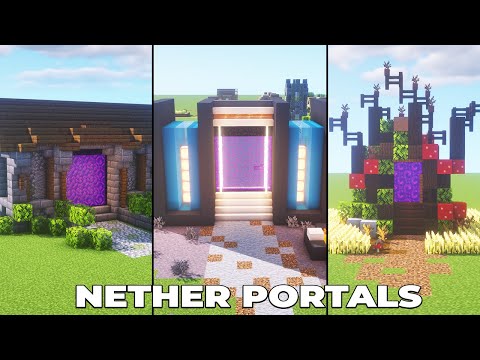 5 AWESOME Nether Portal Designs for Minecraft 1.16 [HOW TO BUILD]