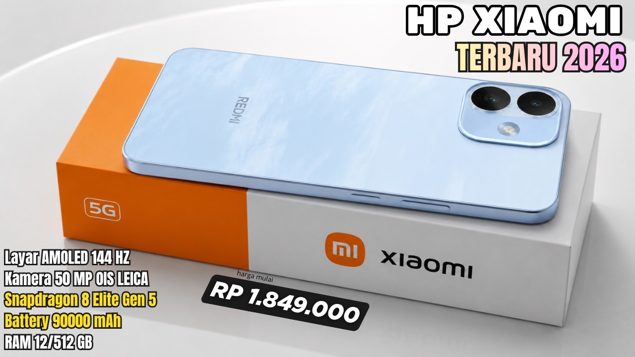 BARU RILIS SEMEWAH INI‼️RAM 12/512GB, 9000mAh - HP XIAOMI TERBARU DAN TERBAIK PERTENGAHAN 2026