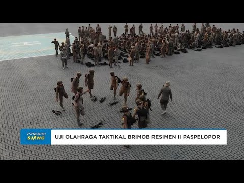 UJI OLAHRAGA TAKTIKAL BRIMOB RESIMEN II PASPELOPOR