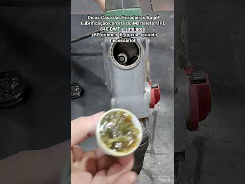 Casa das Furadeiras Bagé - dicas de lubrificação Martelete MPD 840 e similares !
