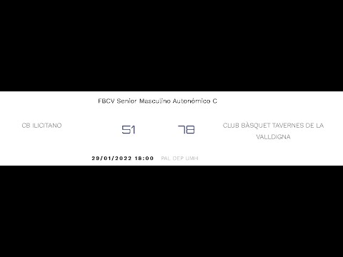 2022-01-29 CB ILICITANO 51-78 TAVERNES (Senior)