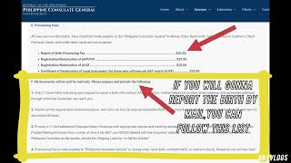 REPORT OF BIRTH PROCEDURES AND REQUIREMENTS  ll PHILIPPINE CONSULATE SAN FRANCISCO USA ll ABYVLOGS