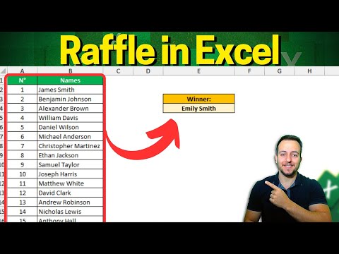 How to make a Raffle in Excel | How to Draw a Name From a List Randomly