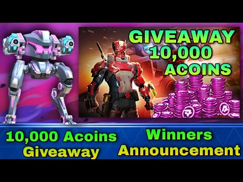 10,000 Acoins Giveaway ❤️ - Winners Announcement || Mech Arena